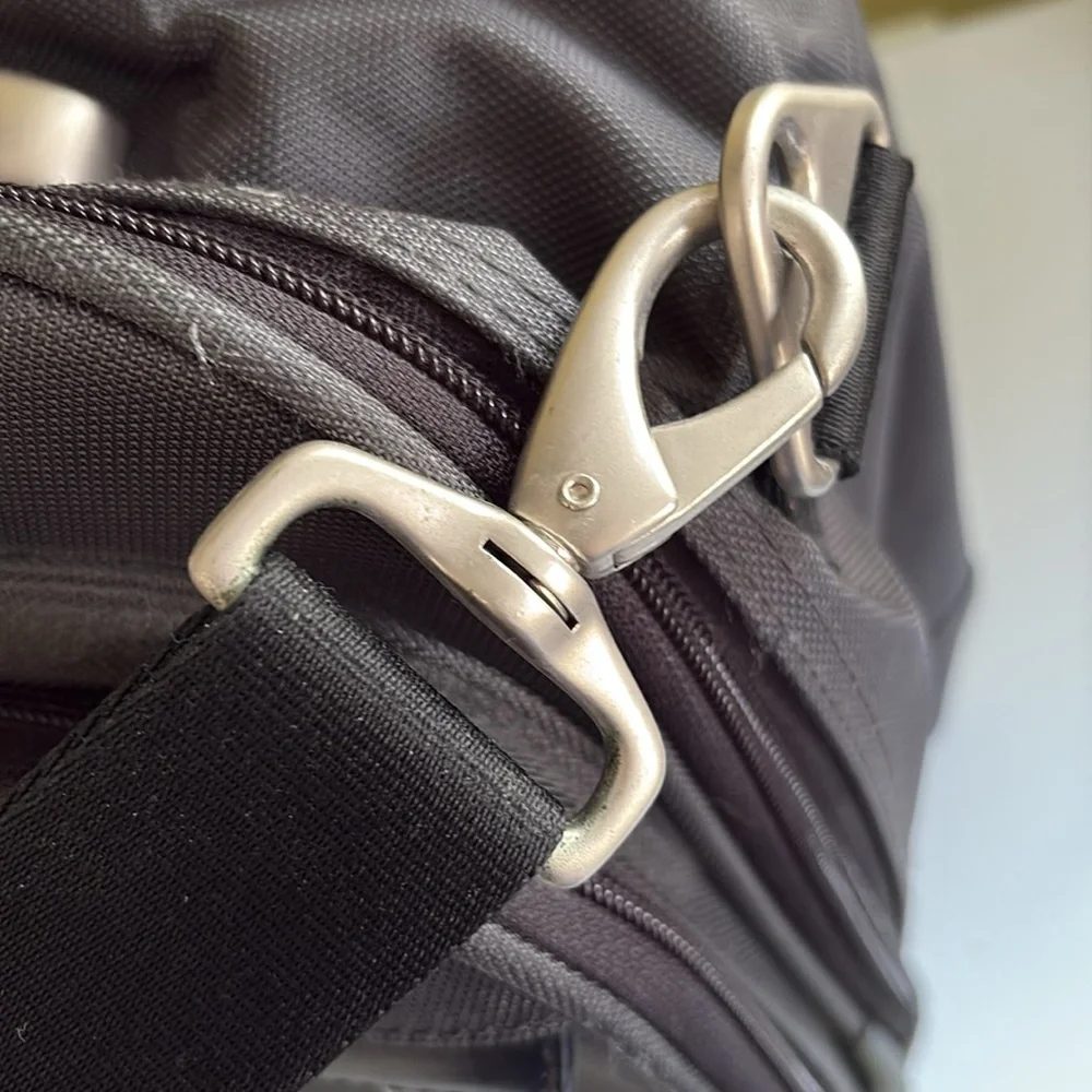 Eddie Bauer Black Ballistic Nylon Briefcase Laptop Overnighter
